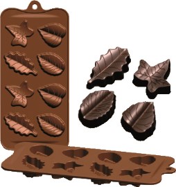 3597437_Chocoladevorm silicone blaadjes_Koswa_van Hattem Horeca_1
