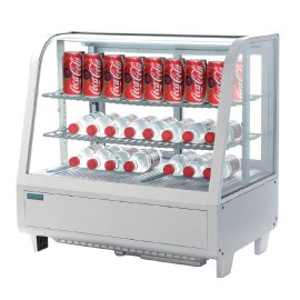 Unidad de vending refrigerada sobre mostrador blanca 100L Polar Serie C