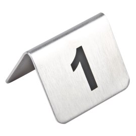 Números de mesa de acero inox Olympia 1-10