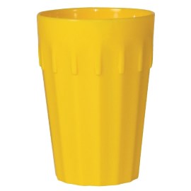 Vasos bajos policarbonato Kristallon 142ml amarillos