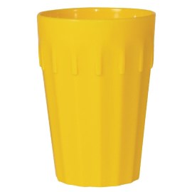 Vasos bajos policarbonato Kristallon 260ml amarillos