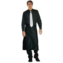 Camisa unisex Uniform Works manga larga negra XL