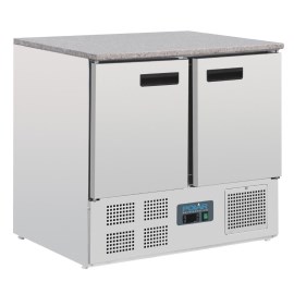 Mostrador frigorífico Polar Serie G mesa mármol 2 puertas 240Ltr