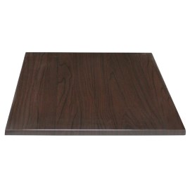 Tablero de mesa cuadrado Bolero 70cm marrón oscuro