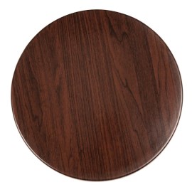 Tablero de mesa redondo Bolero 60cm marrón oscuro