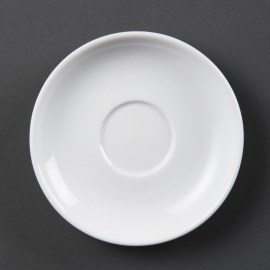 Platos de taza espresso blancos Olympia