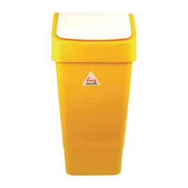 Cubo con tapa giratoria SYR amarillo