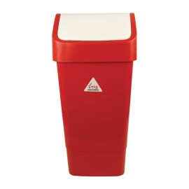Cubo con tapa giratoria SYR rojo