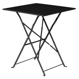 GK989_Bolero vierkante opklapbare stalen tafel zwart 60cm_Bolero_van Hattem Horeca_1